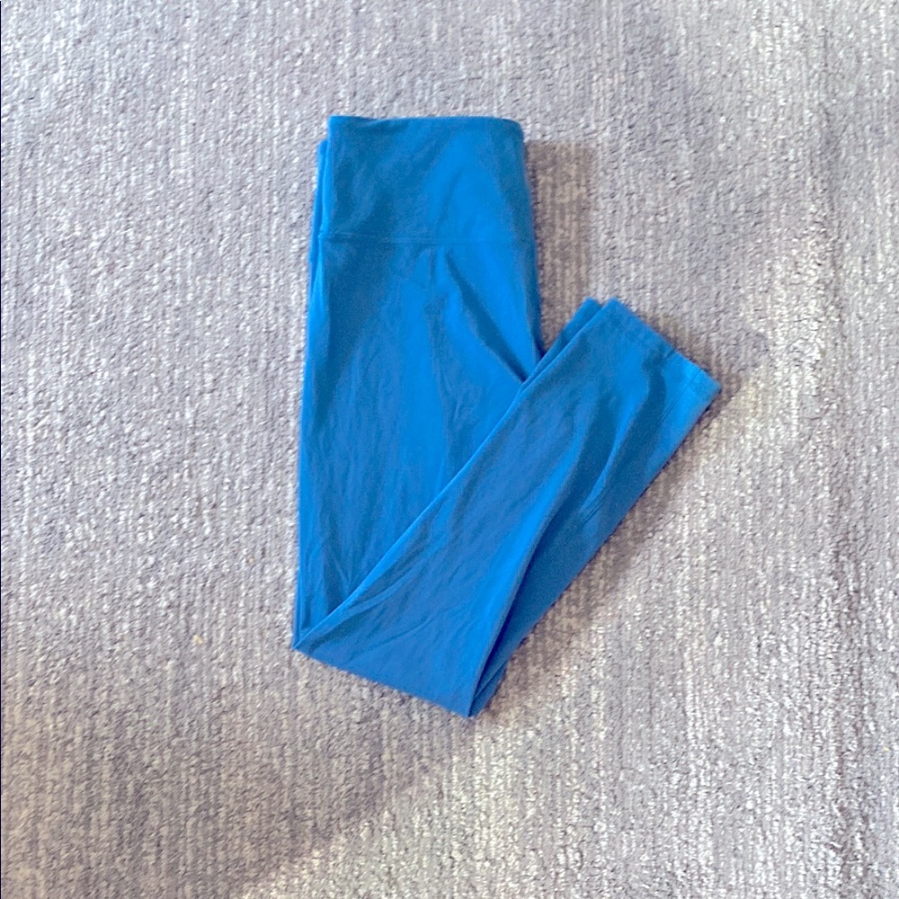 Zyia Active Carolina Blue soft and Snug legging sz 8-10 7/8 24 inch inseam